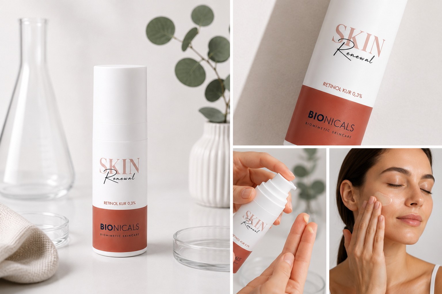 Retinol Kur 0,3% bei Pigmentflecken, Narben und Falten