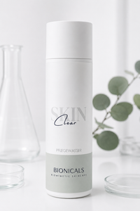 BIONICALS Skin Clear Pflegewasser für unreine, fettige und zu Entzündungen neigende Haut. Unterstützt die Hautklärung, verfeinert die Poren und fördert ein ausgeglichenes Hautbild.