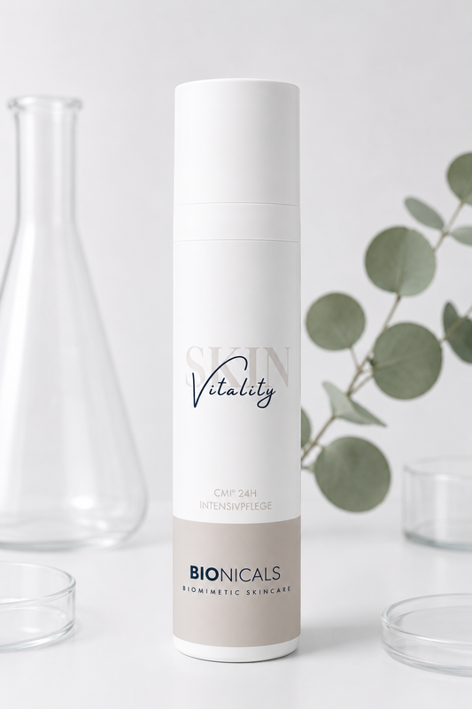 BIONICALS Skin Vitality CMI° 24h Fluid mit hautidentischen Lipiden für empfindliche, feuchtigkeitsarme und anspruchsvolle Haut. Unterstützt die Hautbarriere und sorgt für langanhaltende Feuchtigkeit