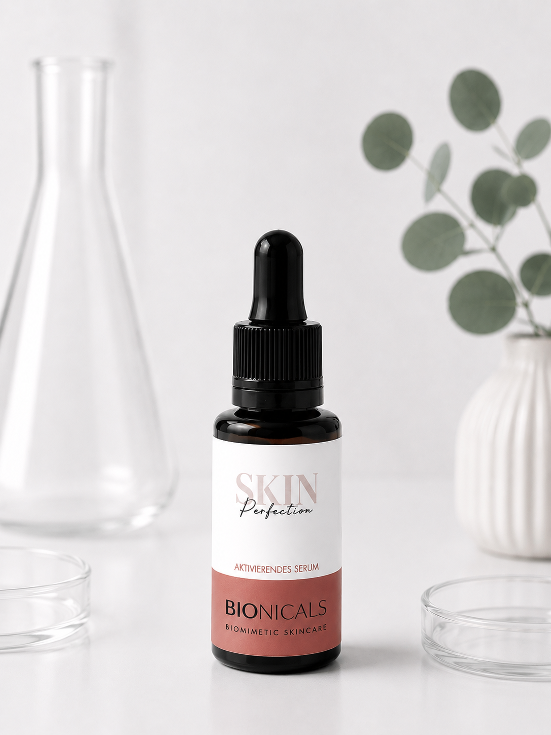 BIONICALS Skin Perfection Serum mit Matrixyl® 3000, Hyaluronsäure und Antioxidantien zur Unterstützung der Kollagenbildung, für mehr Spannkraft und eine starke Hautbarriere.