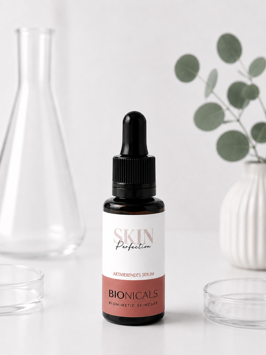 BIONICALS Skin Perfection Serum mit Matrixyl® 3000, Hyaluronsäure und Antioxidantien zur Unterstützung der Kollagenbildung, für mehr Spannkraft und eine starke Hautbarriere.